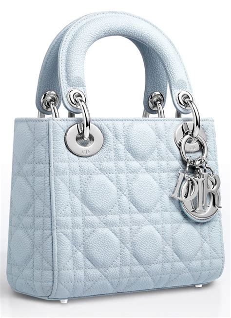 lady dior bag light blue